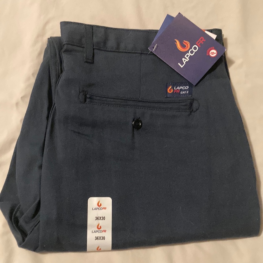 LAPCO FR Navy Blue Pants 36x30 NWT